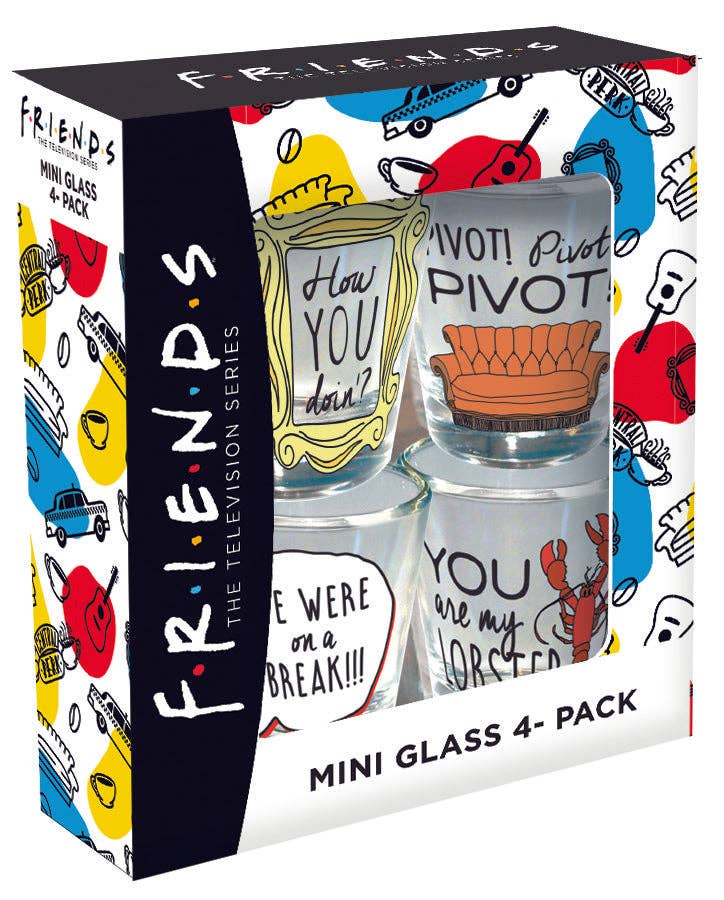 Friends Fan Favorites Shot Glass Set (4 Pack)