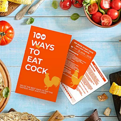 100 Ways to Eat Cock Recipe Cards