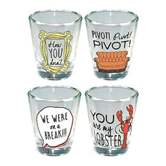 Friends Fan Favorites Shot Glass Set (4 Pack)