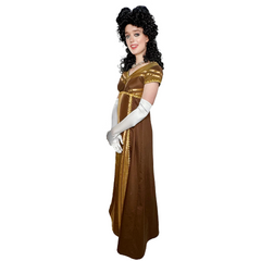 Caramel Brown Regency Adult Costume