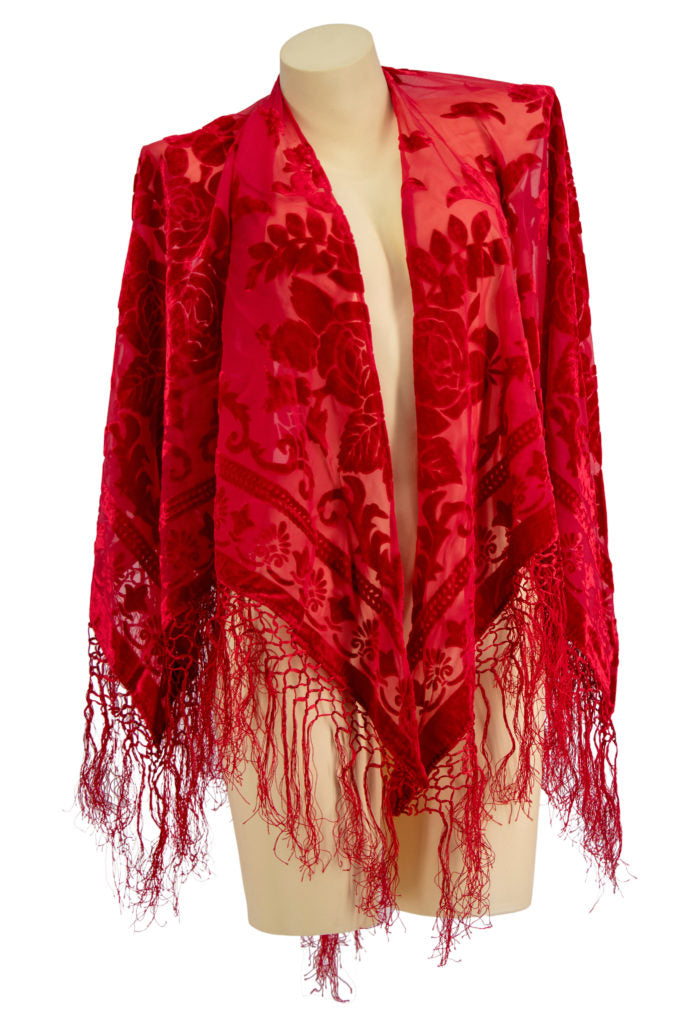 Whimsical Fringe Shawl Poncho