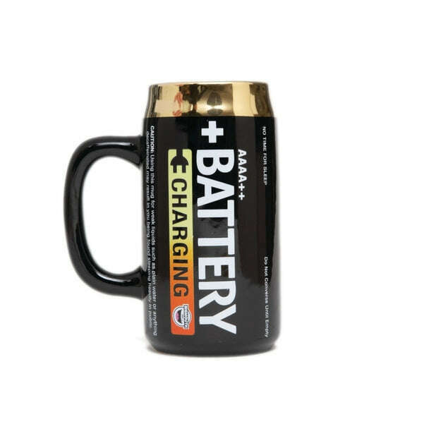 18oz Super Charged Battery Shaped Mug