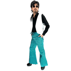 1970s Blue Disco Fantasy Men's Costume