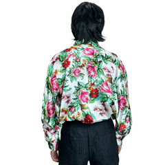 1970s Floral Men's Disco Shirt