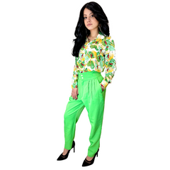 1980s Tropical Neon Casual Uniform Women's Costume