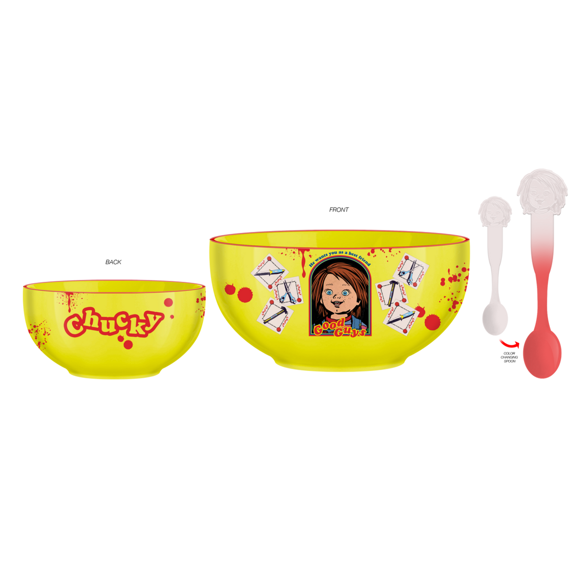 Chucky Good Guys Splatter Boxed Ceramic Bowl