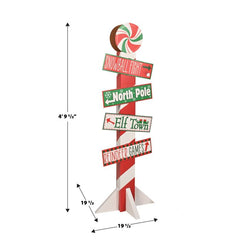 3D North Pole Directional Post Prop