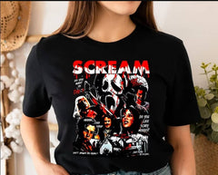 Retro 90's Scream Horror Movie T-Shirt