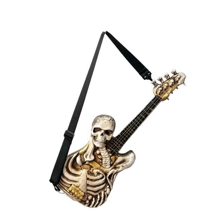 22.8" Animated Skeleton Guitar Prop