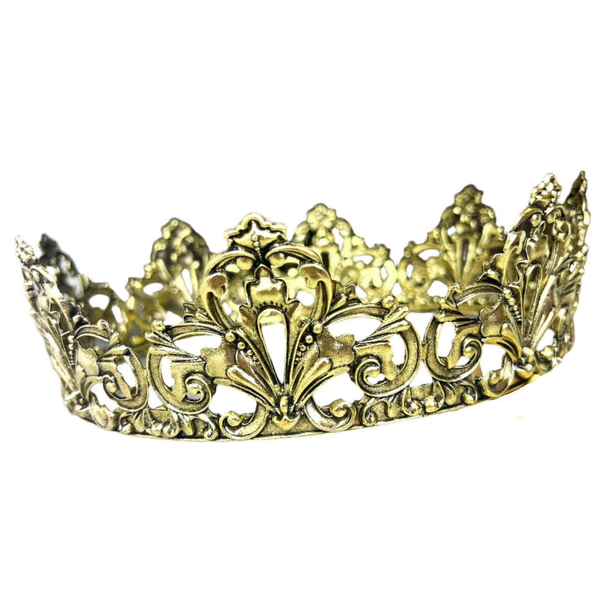 24" Fleur De Lis Gold King Crown