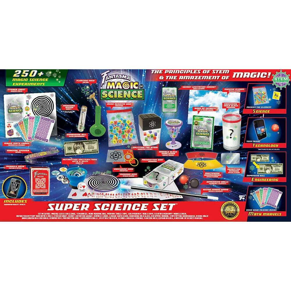 250+ Deluxe Super Science Experiments Illusionology Set