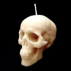 3" Unscented Skull Candle