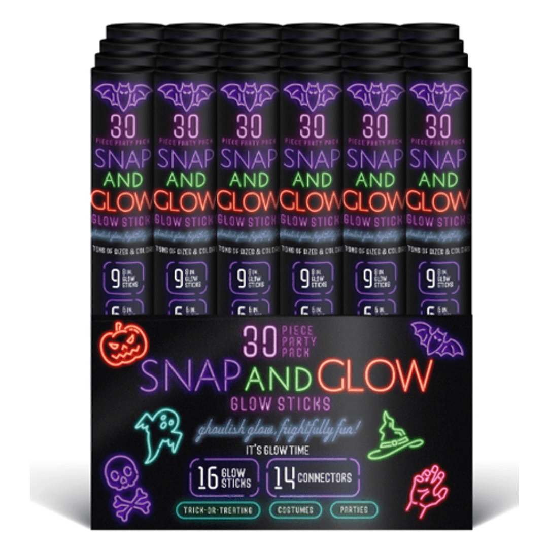 30 Piece Halloween Party Pack Glow Sticks