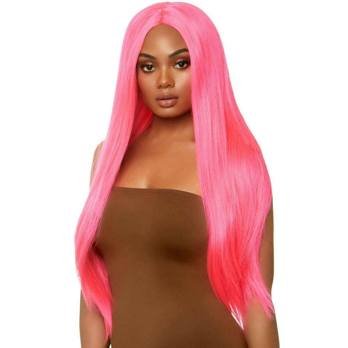 33" Long Straight Synthetic Wig