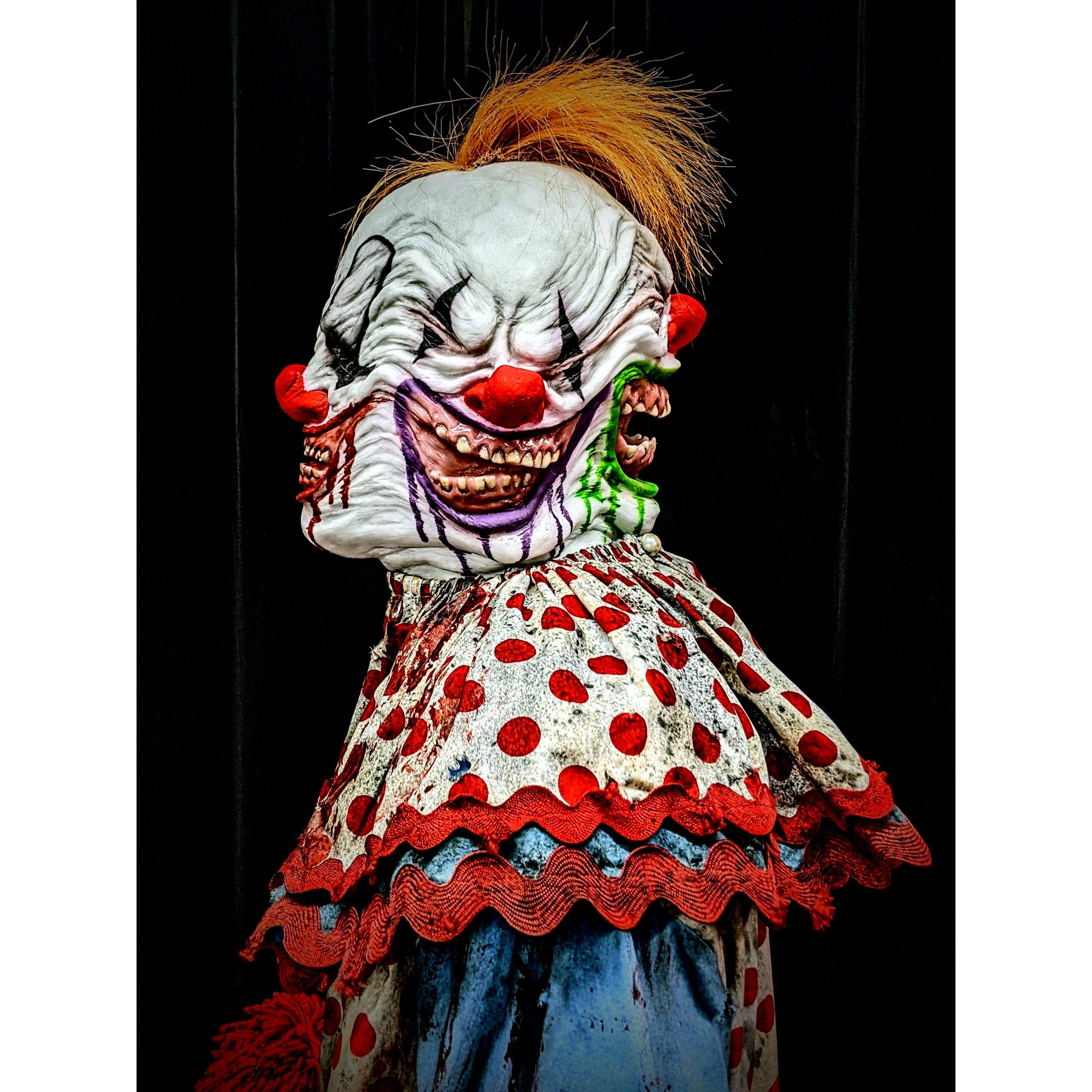 4-Banger Silicone Clown Mask with Hair