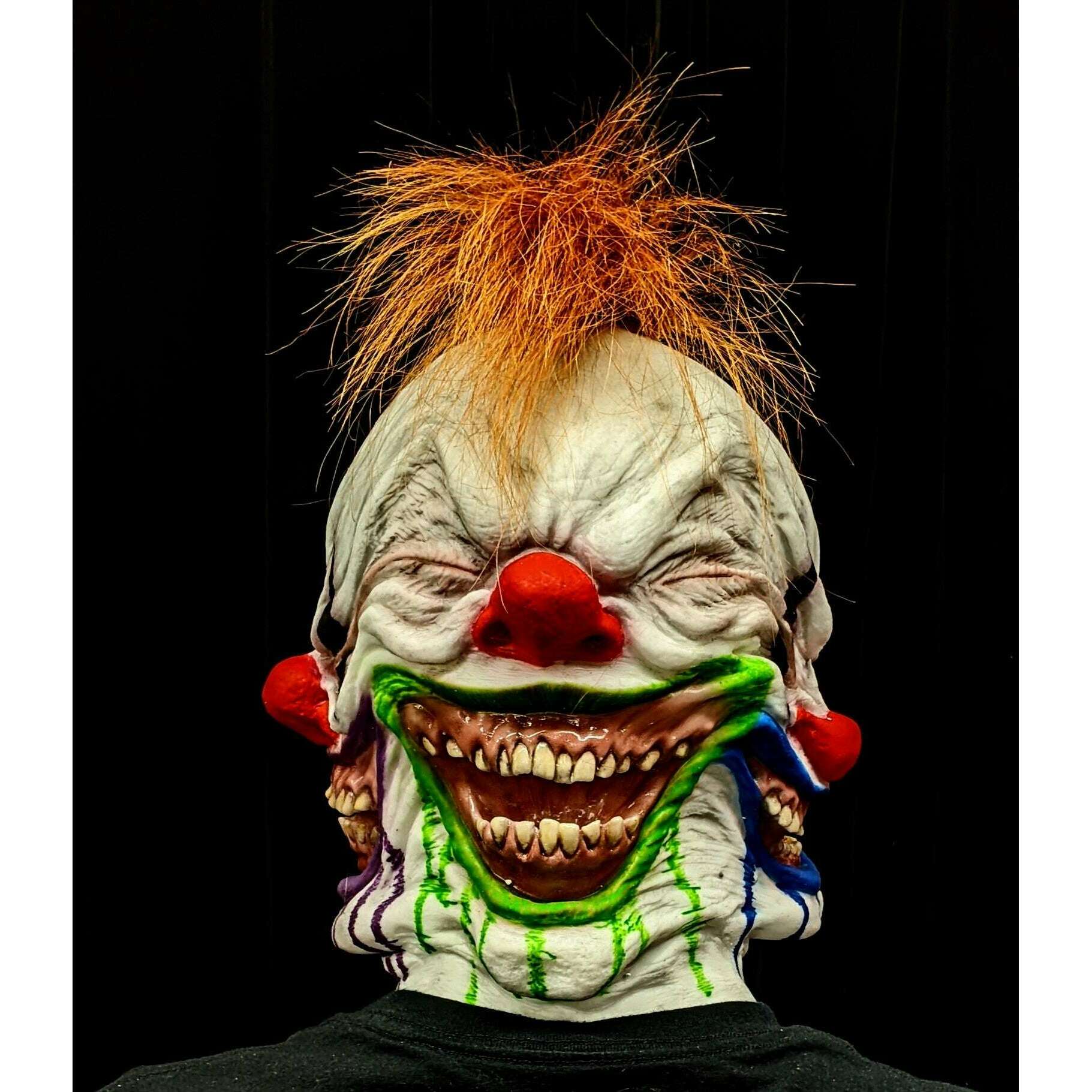 4-Banger Silicone Clown Mask with Hair