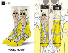 Gold Flair 360 Knit Socks