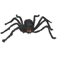 48" Glowing Eyes Black Spider