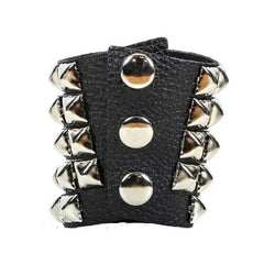 5 Row Pyramid Choah Leather Bracelet