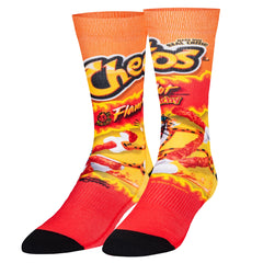 Cheetos Flamin' Hot Logo Crew Length Socks