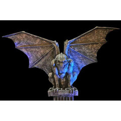 7' Gargoyle w/ Expandable Wings & Fog Breath Electric Animatronic Prop