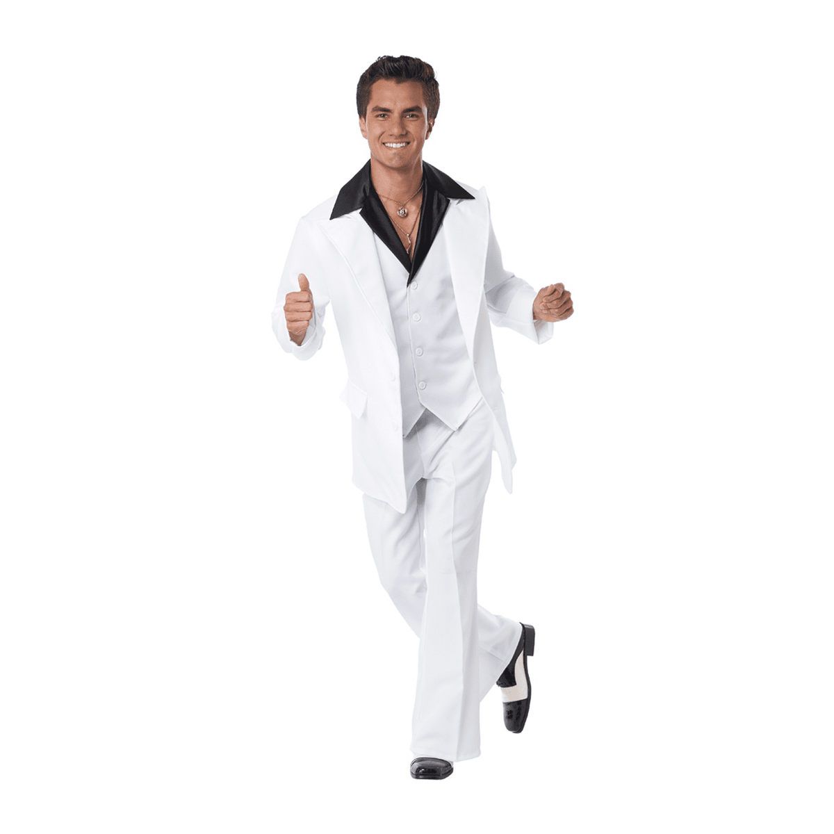 70's Era White Disco Suit Men's Costume