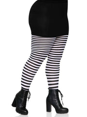 Nylon Striped Tights