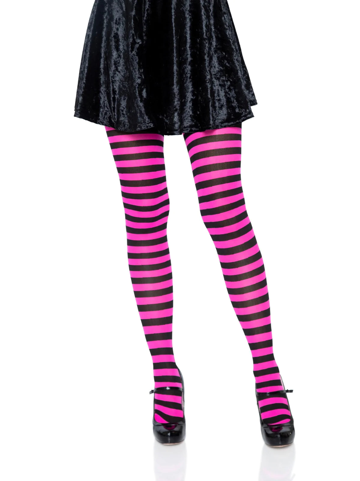 Nylon Striped Tights