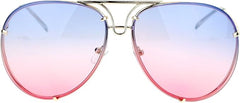 Aviator Ocean Lens Sunglasses