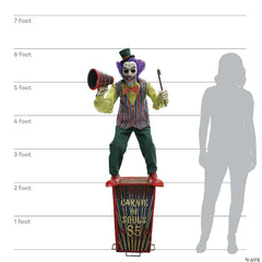 72" Carnival Barker Servo Animated Prop