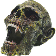 7.9" Mossy Vampire Skull Prop