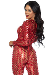 Laser Cut Metallic Catsuit