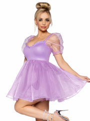 Frosted Organza Babydoll Adult Women's Dress