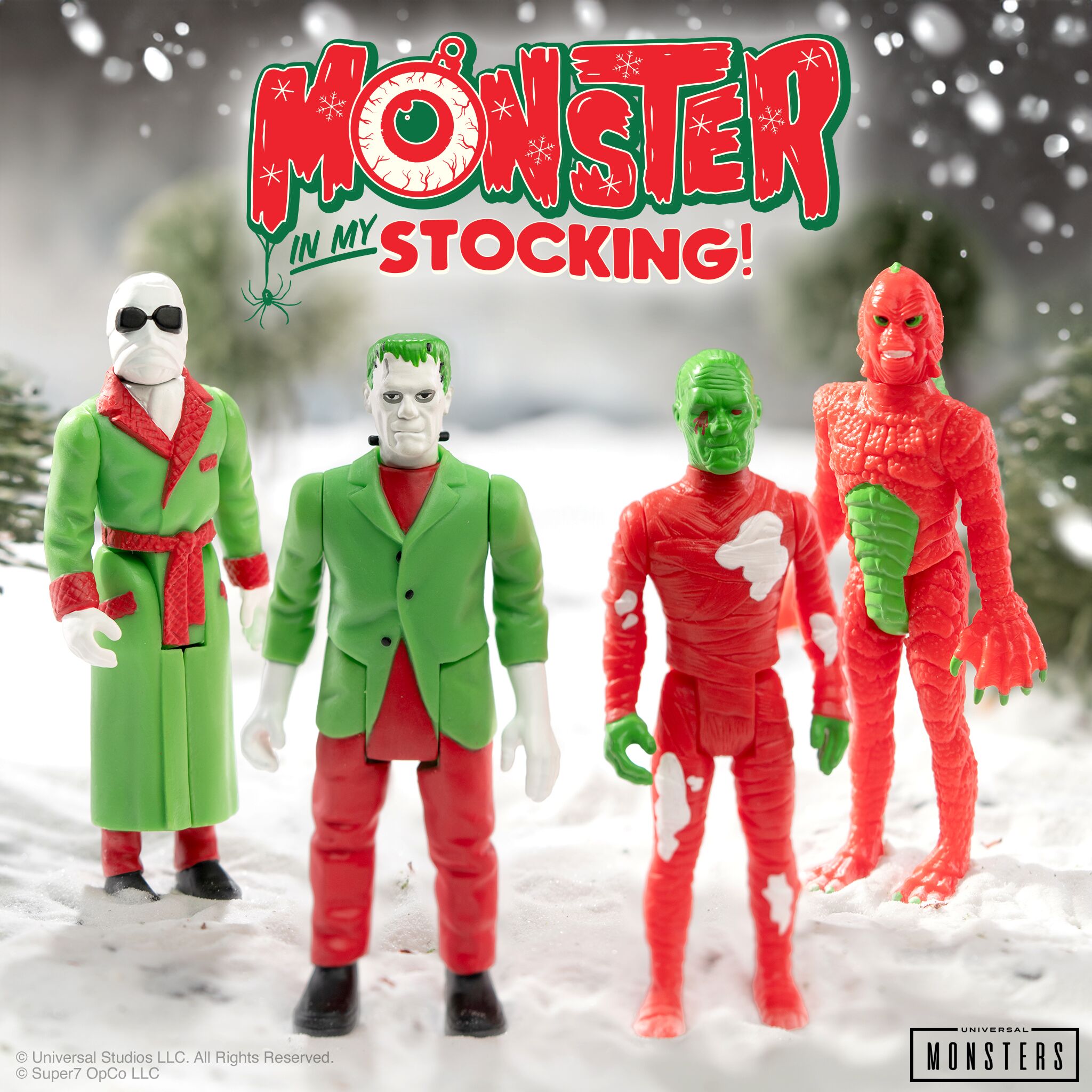 Universal Monsters: Monster In My Stocking Blind Box Mystery ReAction Figure