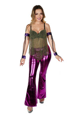 Funky Metallic Stretchy Disco Pants