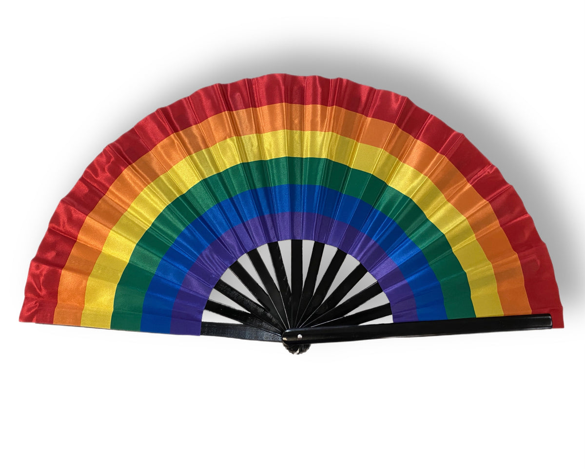 24" Rainbow Pride Clacker Fan