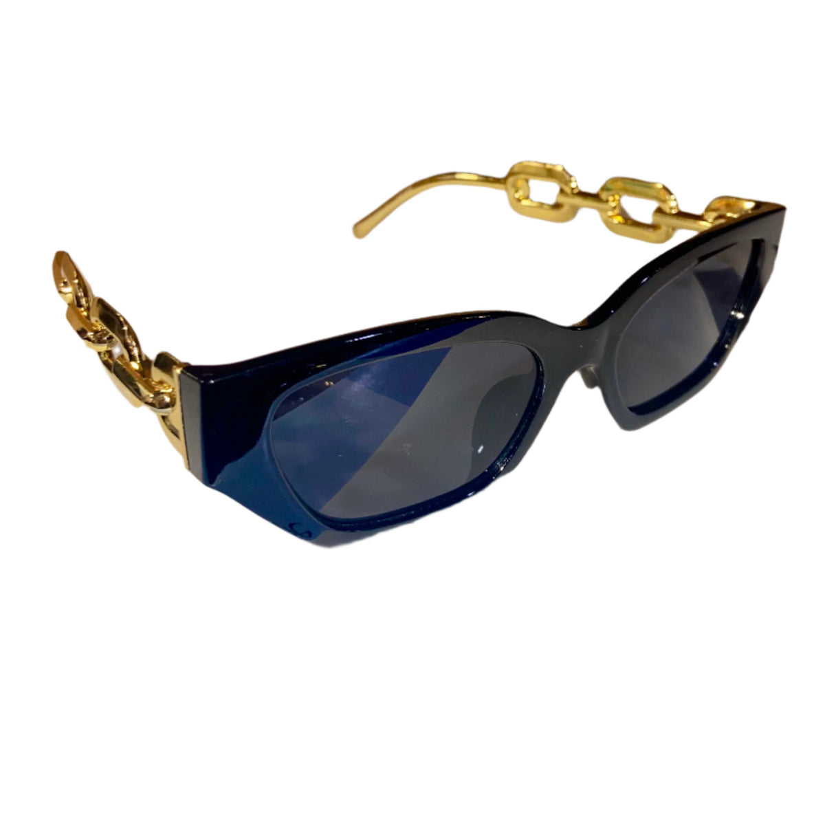 Gold Chain Cool Shape Sunglasses