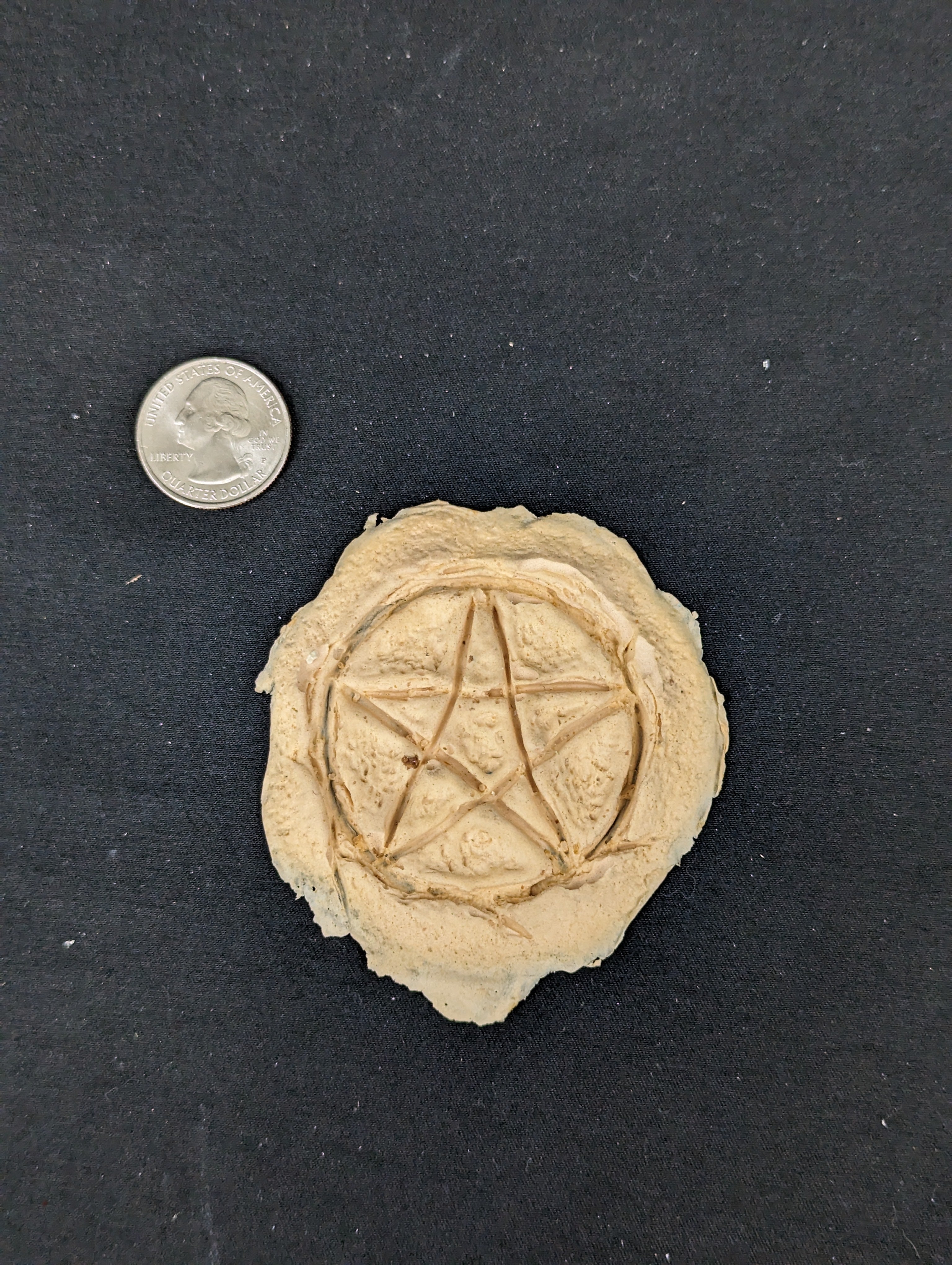 Carved Pentagram Latex Prosthetic-0