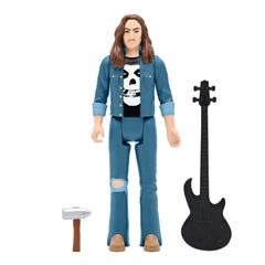 3.75" Cliff Burton ReAction Collectible Action Figure w/ Bass Guitar & Kill 'Em All Hammer