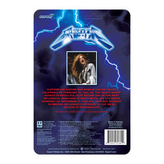 3.75" Cliff Burton ReAction Collectible Action Figure w/ Bass Guitar & Kill 'Em All Hammer