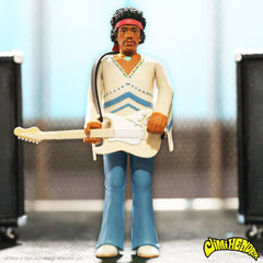 3.75" Jimi Hendrix Festival ReAction Collectible Action Figure w/ Guitar