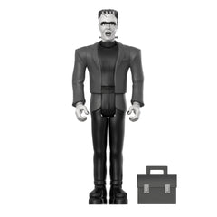 The Munsters: 3.75" Herman Munster Greyscale ReAction Collectible Action Figure w/ Lunchbox