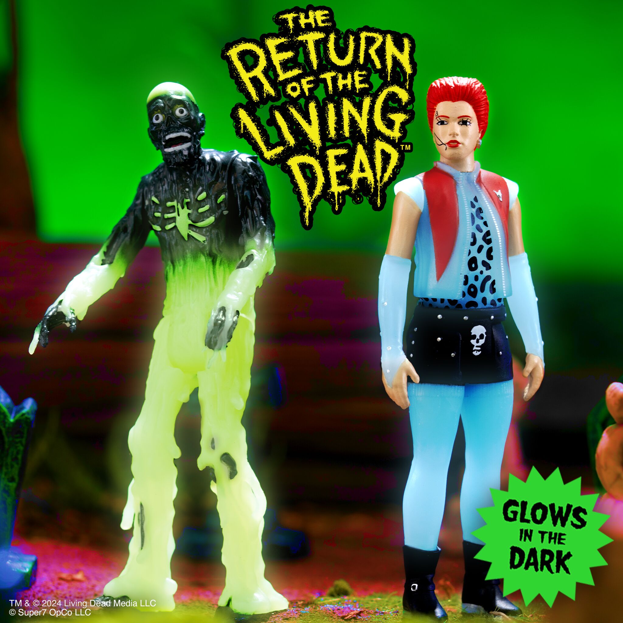 Return of The Living Dead: 3.75" Tarman Glow in The Dark ReAction Collectible Action Figure