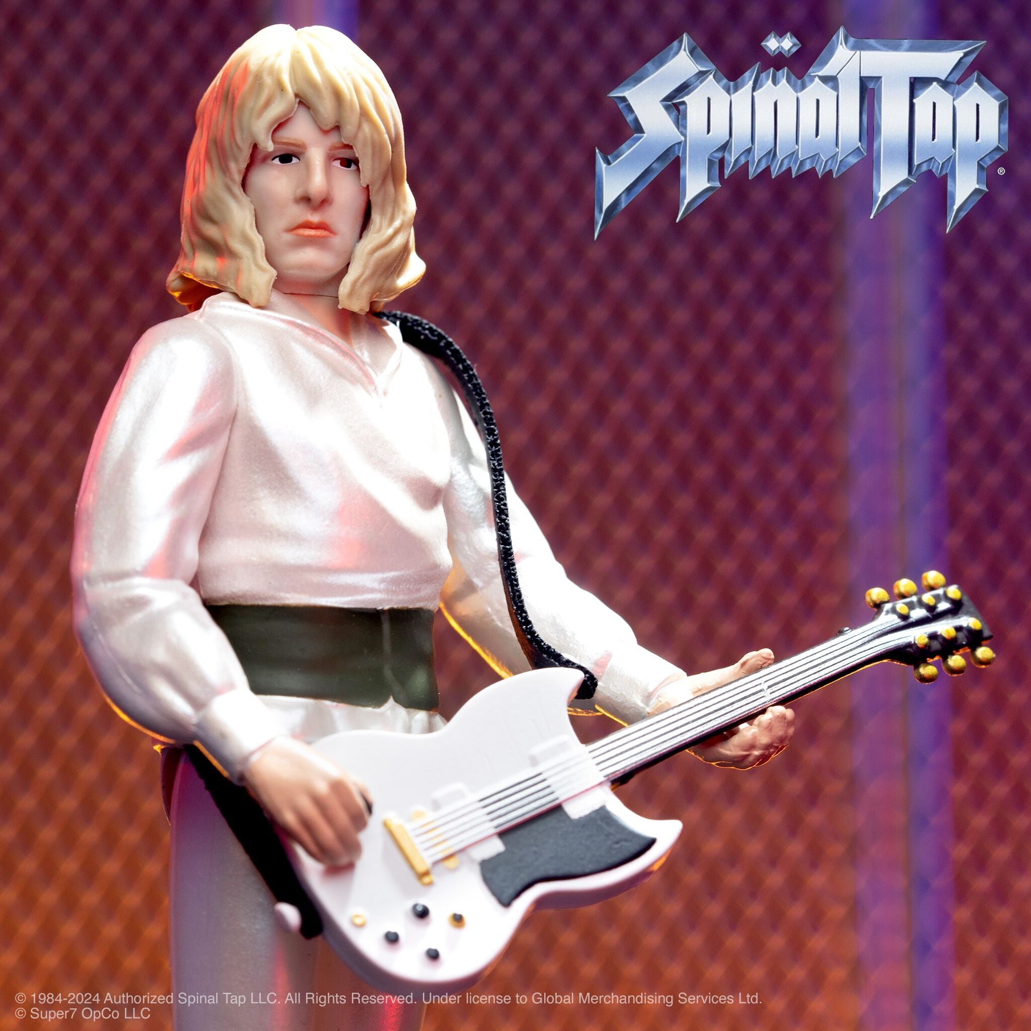 Spinal Tap: 3.75" David St. Hubbins ReAction Collectible Action Figure & Rhythm Guitar