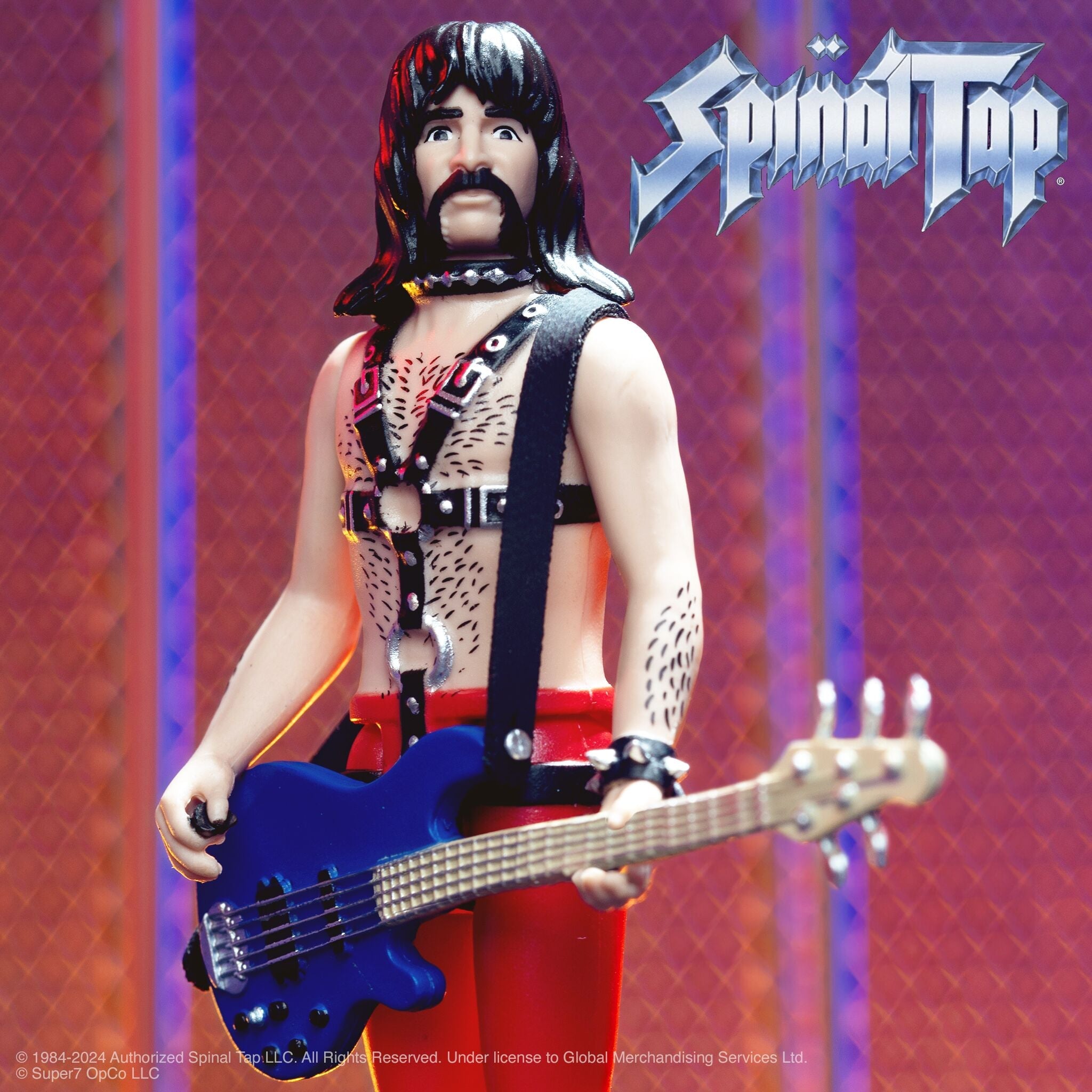 Spinal Tap: 3.75" Derek Smalls ReAction Collectible Action Figure & Bass Guitar