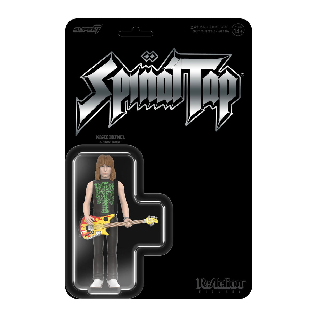 Spinal Tap: 3.75" Nigel Tufnel ReAction Collectible Action Figure & Guitar