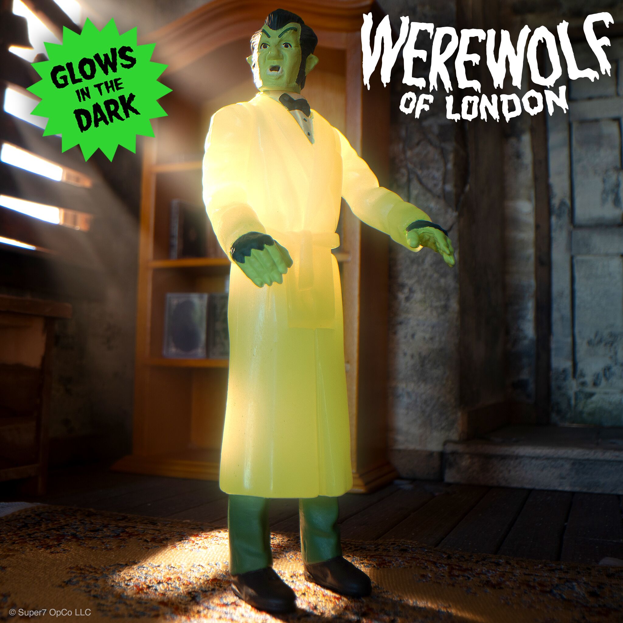 Werewolf of London: 3.75" Monster Glow in The Dark ReAction Collectible Action Figure