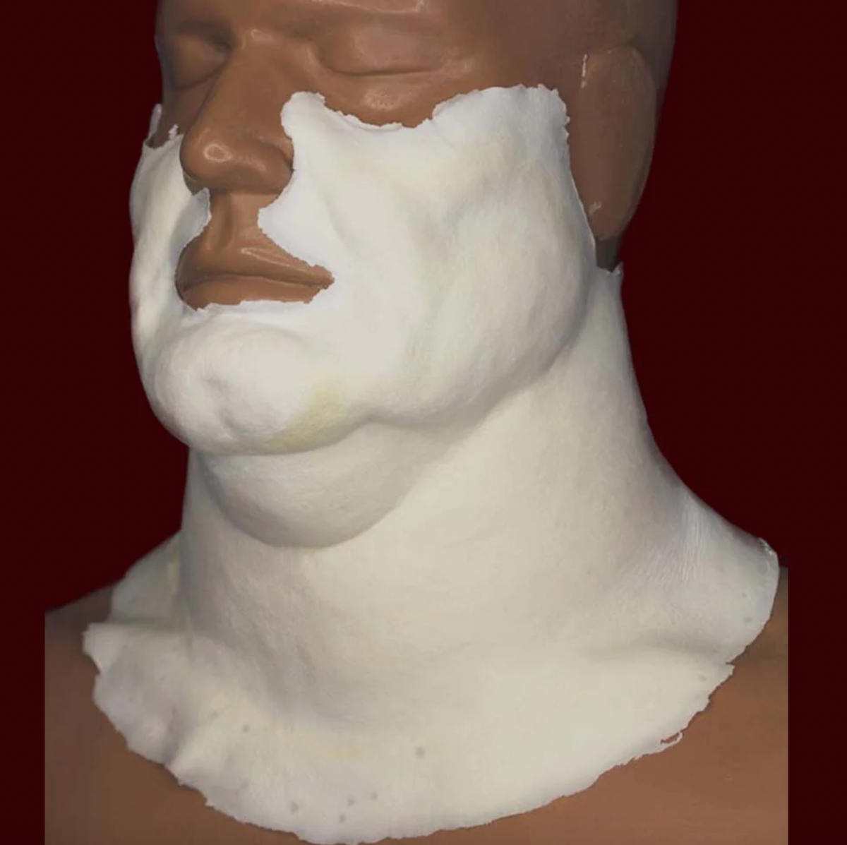 Large Fat Cheeks & Neck Foam Prosthetic