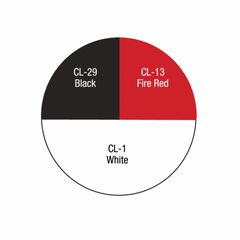 Ben Nye Red White & Black Cream FX Wheel