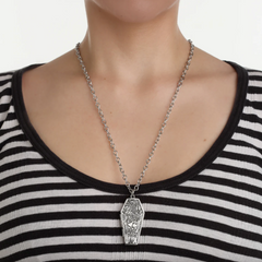 Til Death Coffin Pendant Necklace